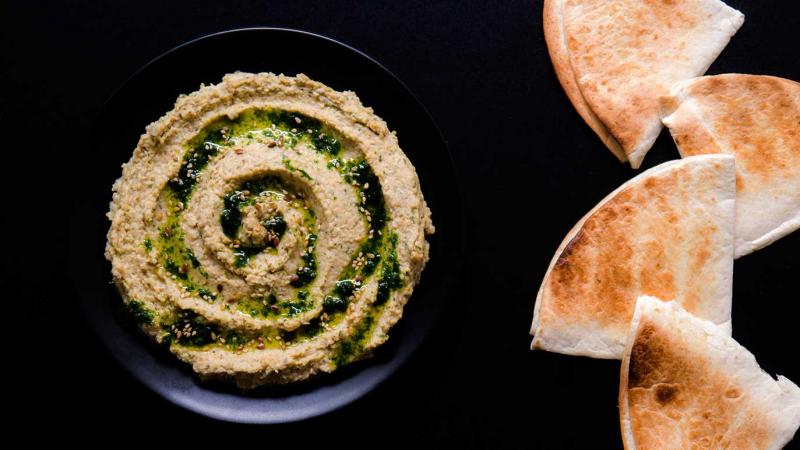 scallion hummus