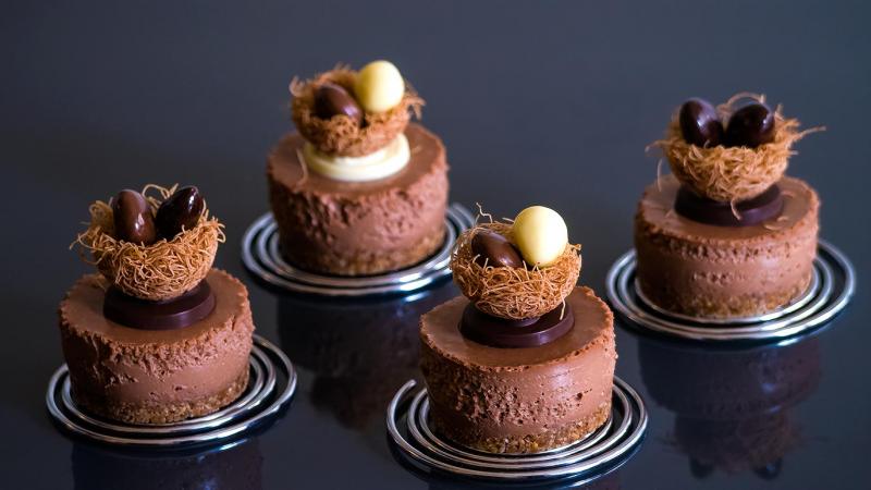 cheesecake chocolat & noisettes pour pâques