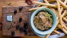 smoky roasted eggplant & black olive dip