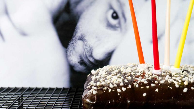 gâteau d'anniversaire triple chocolat noir pour 'angel'