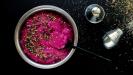 roasted red beet & chickpea & goat cheese hummus