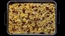 oven-roasted chicken & cauliflower & broccoli & cheddar casserole