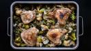 oven-roasted chicken & cauliflower & broccoli & cheddar casserole