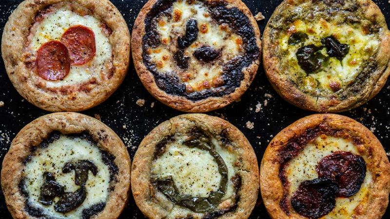 deep-dish & thick-crust mini-pizza snacks