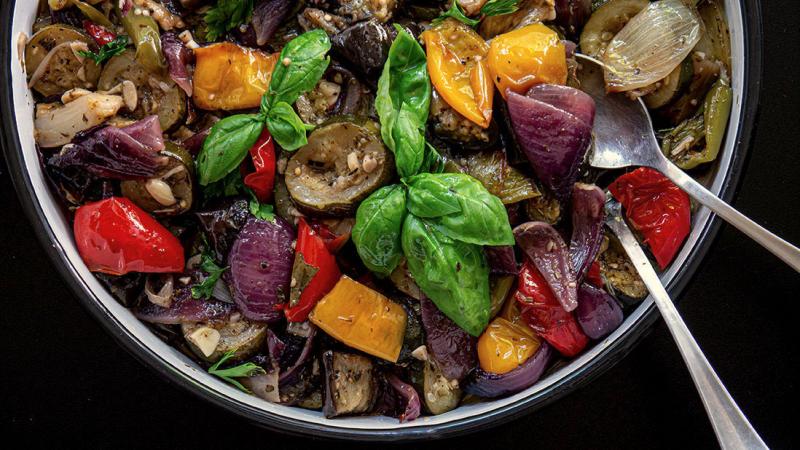 légumes rôtis à la méditerranéene simples & parfaitement polyvalents