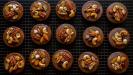 chocolate-coated & caramel-filled & dried fruits-topped «billionnaire» shortbreads