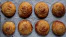 sugar & orange blossom syrup glazed puff-pastry flaky brioches