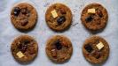 thick & chewy chocolate chunk & roasted almond cookies