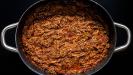 braised & shredded «kokkinisto» triple-meat sauce