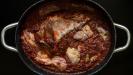 braised & shredded «kokkinisto» triple-meat sauce