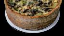 mushroom & brie cheese quiche