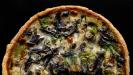 mushroom & brie cheese quiche