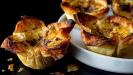 crispy filo & creamy egg custard tartlets