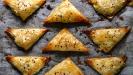 «tiropitakia» filo triangles with feta cheese & eggs