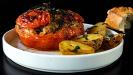 stuffed & baked tomatoes with tuna & fennel & bulgur