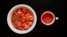 stuffed & baked tomatoes with tuna & fennel & bulgur