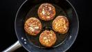 greek «tiganites» fritters with spring onions & fresh herbs & feta