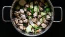 cream of roasted mushroom soup (with home-made mushroom broth & fried forest mushrooms garnish)