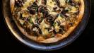 pizza aux champignons rôtis & sa sauce aux champignons rôtis