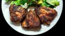 roasted chicken thighs with mediterranean-style dry-rub mixture