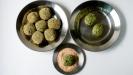 falafel spinach and chickpea balls