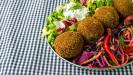 falafel spinach and chickpea balls