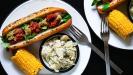 rustic & refined summer hotdogs & accompaniments