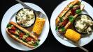 rustic & refined summer hotdogs & accompaniments