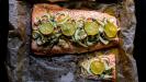 roasted salmon with fennel & lime