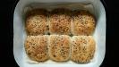 big sandwich bread buns (with seeds) for «pan bagnat»