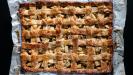 spiced apple lattice pie with walnuts & raisins