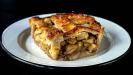 spiced apple lattice pie with walnuts & raisins