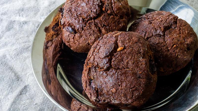 petits pains au cacao & fruits secs