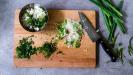 bouchées d’omelette aux courgettes roulées et feta